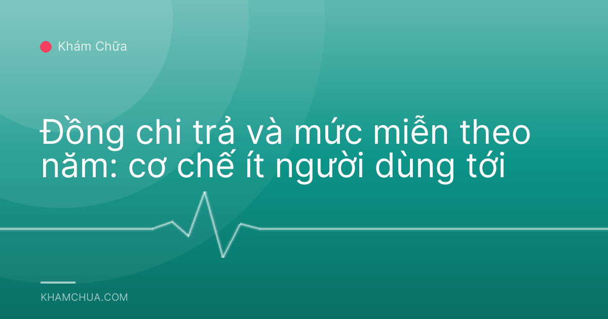 Đồng chi trả và mức miễn theo năm: cơ chế ít người dùng tới