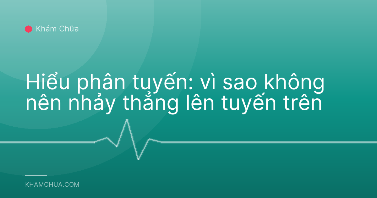 Hiểu phân tuyến: vì sao không nên nhảy thẳng lên tuyến trên